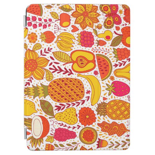 Fruit Doodles Summer Vintage Pattern iPad Air Cover