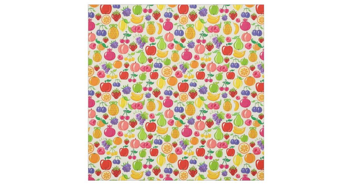 Fruit Fabric | Zazzle