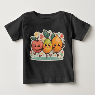 fruit festa happy cheerful colorful dancing fruit baby T-Shirt