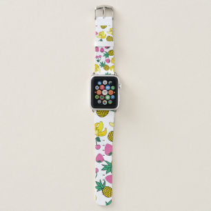 Fruit Fiesta: Bananas, Pineapples, Strawberries Apple Watch Band