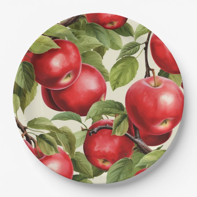 Fruit Fiesta - Colorful Fruit Theme Paper Plates (Front)