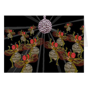Fruit Flies Dancing Under The Disco Ball Cards