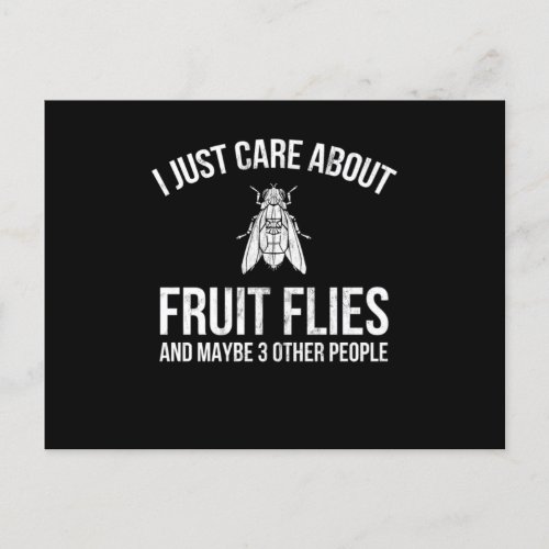 Fruit Flies Design I Just Care About Fruit Flies Postcard