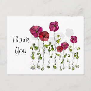 Fruit Flower Cool Cute Girly Retro Floral Postcard