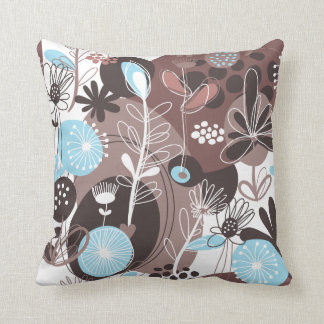 Fruit Flower Cool Cute Girly Retro Floral Throw Pillow