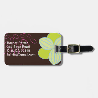 Fruit Flower Fine Cute Girly Retro Floral Luggage Tag