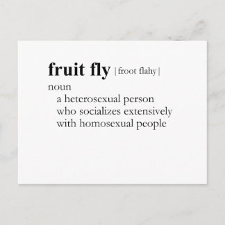 FRUIT FLY (definition) Postcard