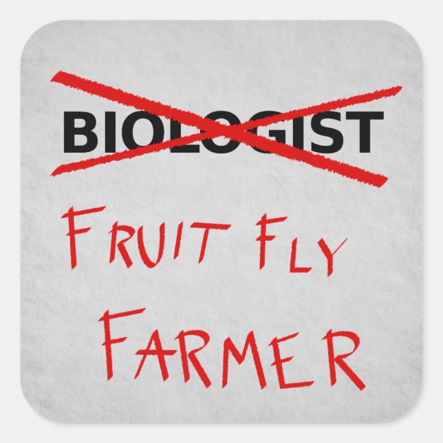 Fruit Fly Farmer Sticker (Front)