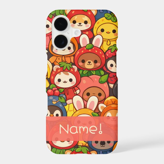 Fruit Friends Parade | Cute Custom Phone Case (Back)