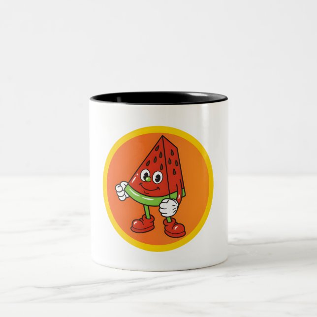 Fruit Friends Two-Tone Coffee Mug (Center)