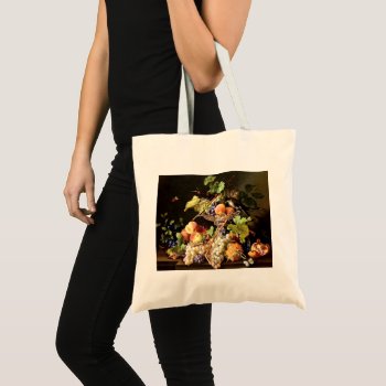 Fruit Grapes Grapefruit Grocery Shopping Bag Tote by EDDESIGNS at Zazzle