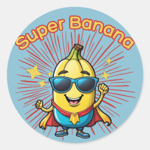 Fruit Hero: Super Banana Adventure kawaii Classic Round Sticker