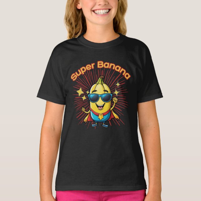 Fruit Hero: Super Banana Adventure kawaii T-Shirt (Front)