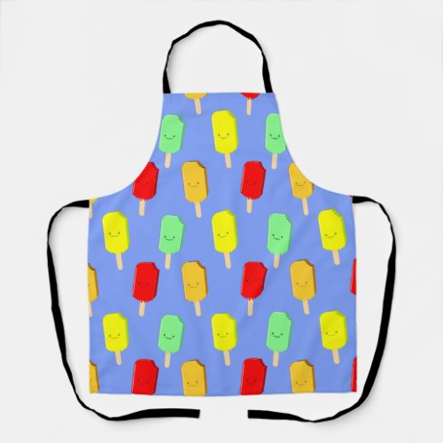 Fruit Ice Pop Pattern Apron