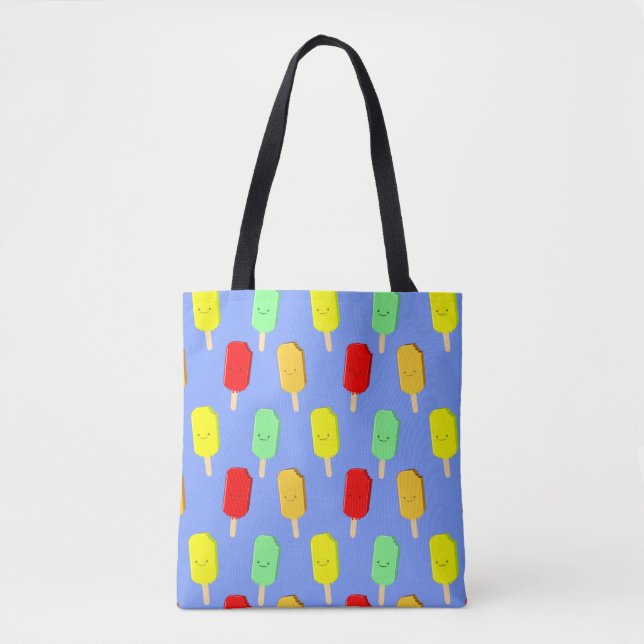 Fruit Ice Pop Pattern Tote Bag (Front)