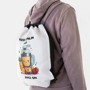 Fruit Juicer Keep Calm And Juice  Health  Drawstring Bag