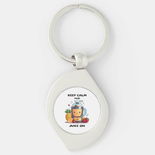 Fruit Juicer Keep Calm And Juice  Health  Keychain