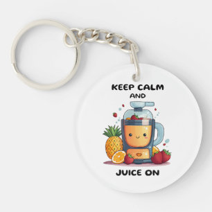 Fruit Juicer Keep Calm And Juice  Health  Keychain