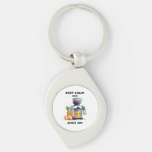 Fruit Juicer Keep Calm And Juice Health Keychain
