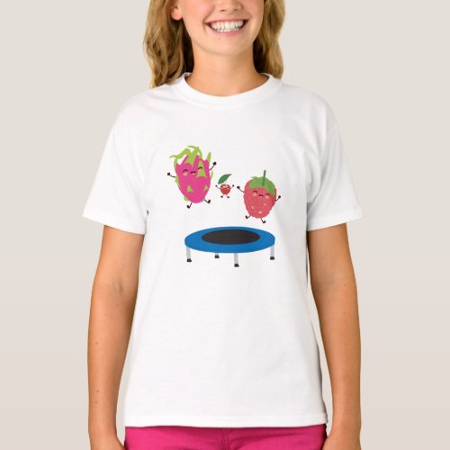 Fruit Jumping On Trampoline T_Shirt