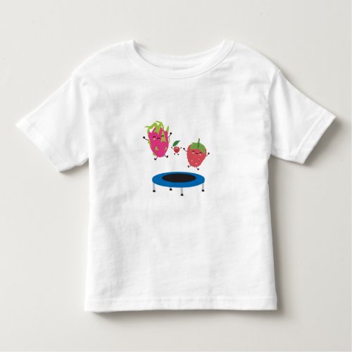 Fruit Jumping On Trampoline Toddler T_shirt
