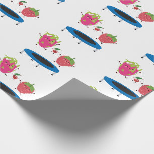 Fruit Jumping On Trampoline Wrapping Paper