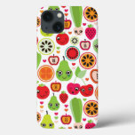 fruit kids illustration apple iPhone 13 case