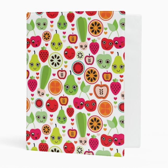 fruit kids illustration apple mini binder (Front/Inside)