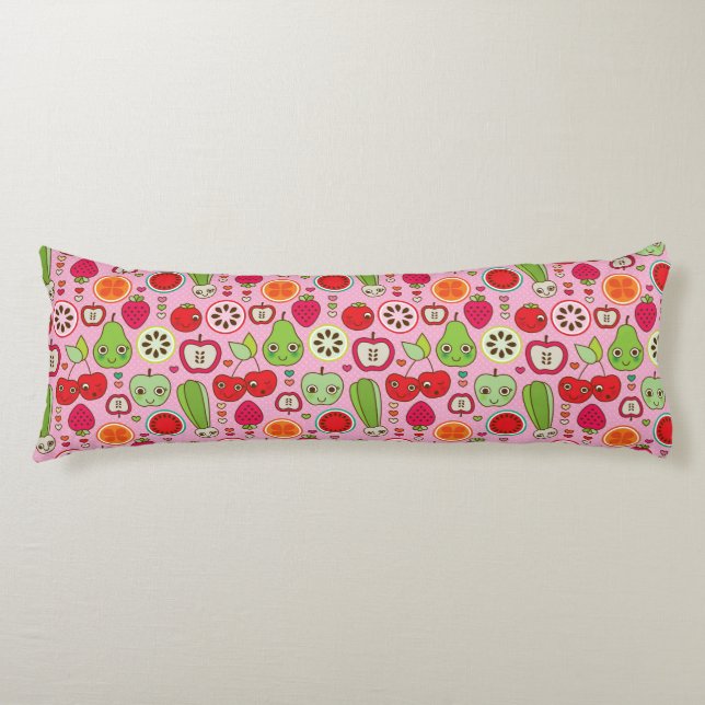fruit kitchen illustration pattern body pillow (Front)