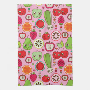 fruit kitchen illustration pattern kitchen towel