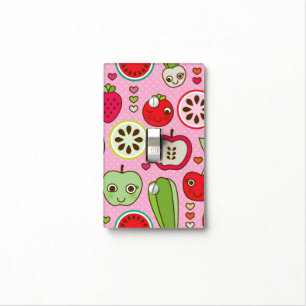 fruit kitchen illustration pattern light switch cover
