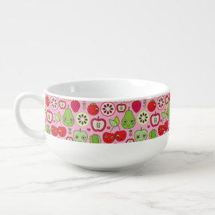 fruit kitchen illustration pattern soup mug