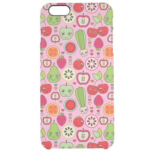 fruit kitchen illustration pattern uncommon iPhone case (Back)