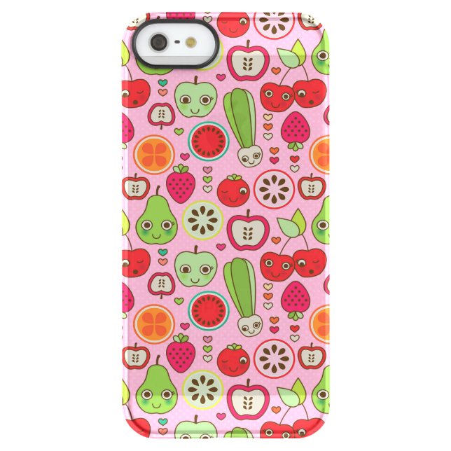 fruit kitchen illustration pattern uncommon iPhone case (Back)