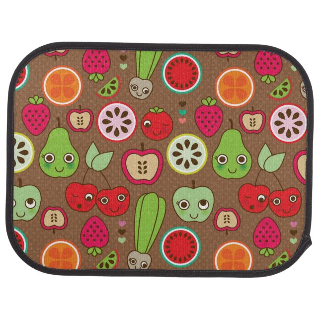 Fruit Kitchen Pattern Car Mat (Rear)