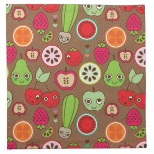 Fruit Kitchen Pattern Cloth Napkin