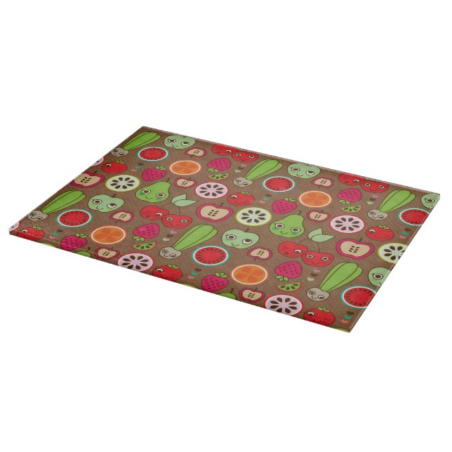 Fruit Kitchen Pattern Cutting Board (Corner)
