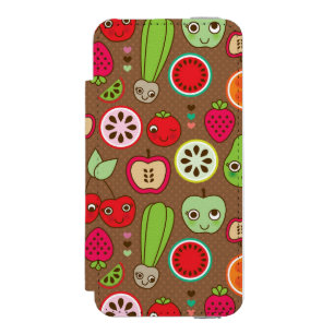 Fruit Kitchen Pattern iPhone SE/5/5s Wallet Case