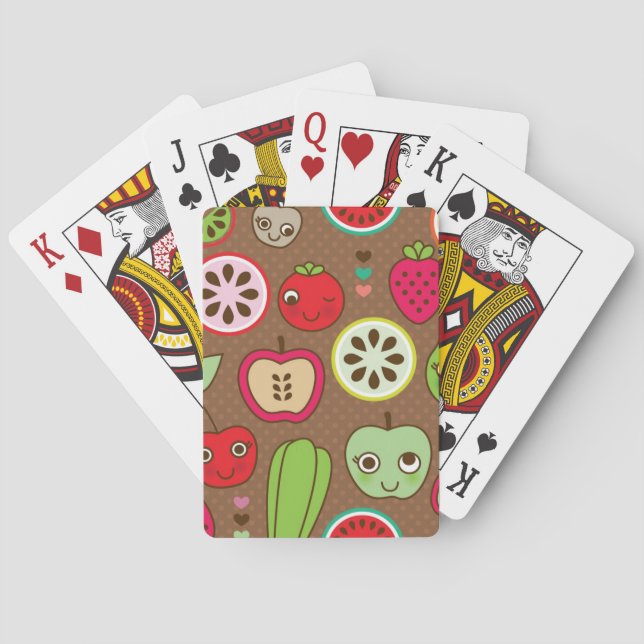 Fruit Kitchen Pattern Poker Cards (Back)
