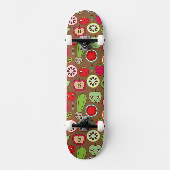 Fruit Kitchen Pattern Skateboard (Front)