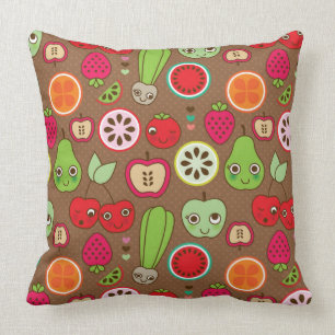 Fruit Kitchen Pattern Throw Pillow