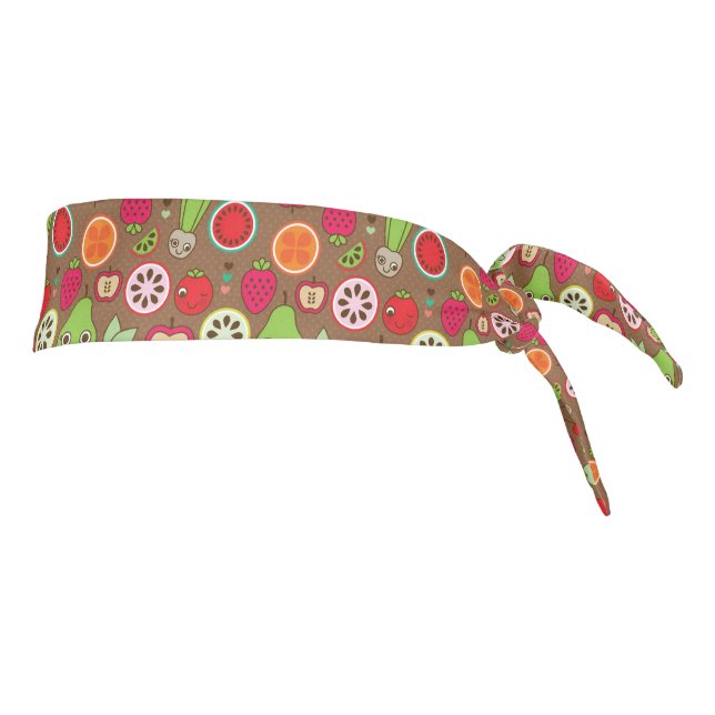 Fruit Kitchen Pattern Tie Headband (Rotate 90)