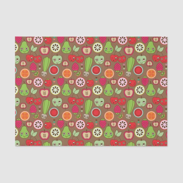 Fruit Kitchen Pattern Tissue Paper (Front)