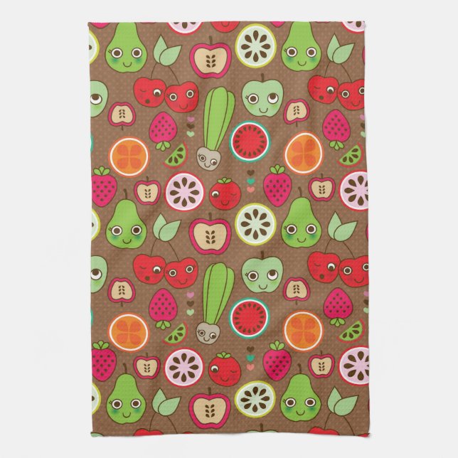 Fruit Kitchen Pattern Towel (Vertical)