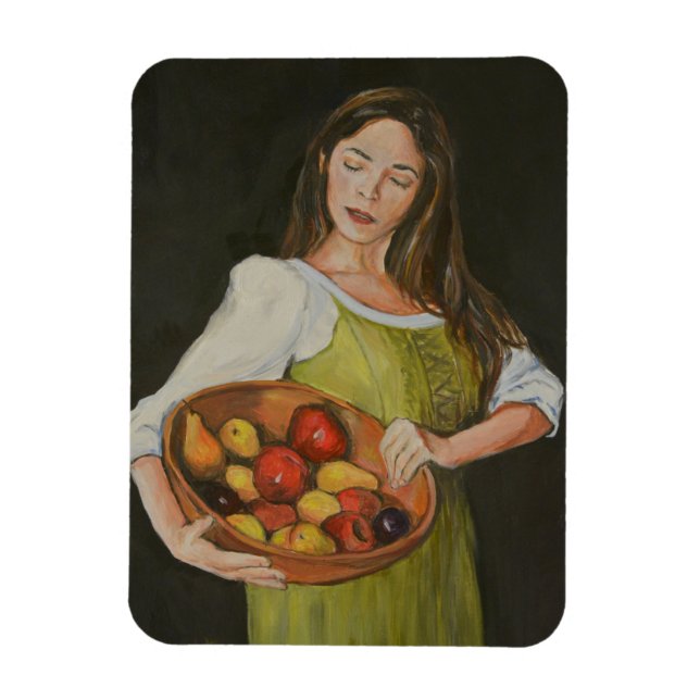 Fruit Lady Art Flexible Magnet (Vertical)