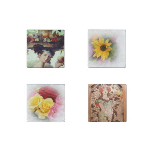 Fruit lady Art Stone Magnet