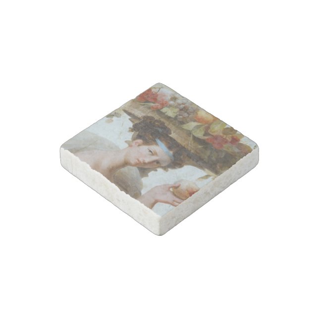 Fruit lady stone magnet (Angled)