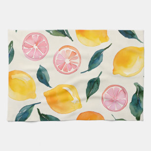 Fruit Lemon Leaf Farmhouse Decor Kitchen Towel