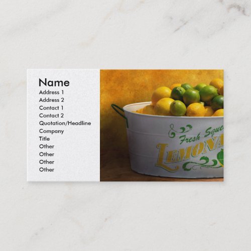 Fruit _ Lemons _ When life gives you lemons Business Card