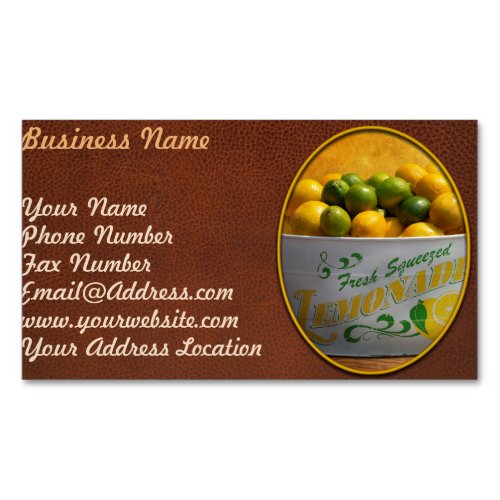 Fruit _ Lemons _ When life gives you lemons Magnetic Business Card